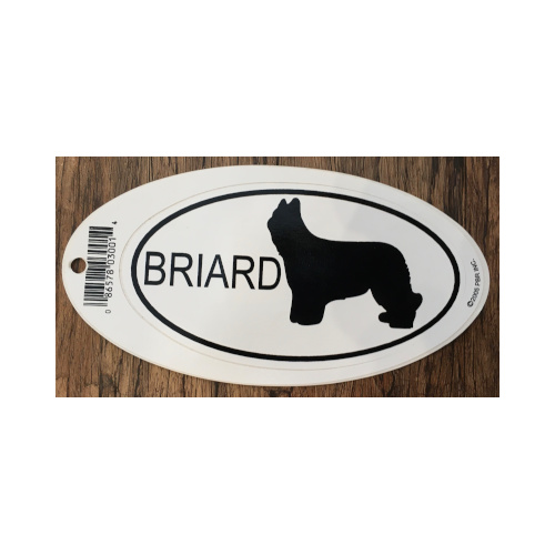 Briard Euro Sticker