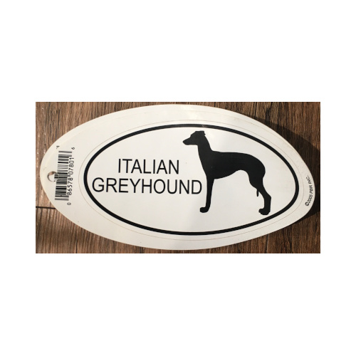 Italian Greyhound Euro Sticker