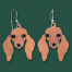 Longhair Dachshund Earrings