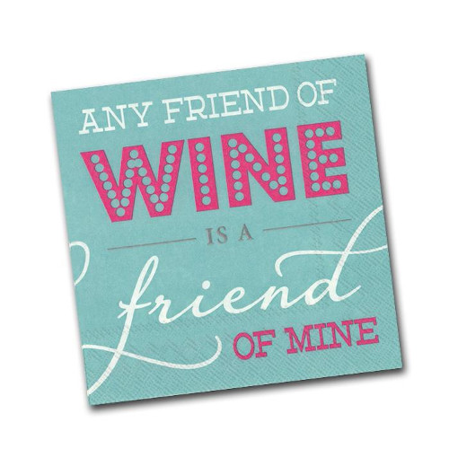 Any Friend Of Wine Napkin