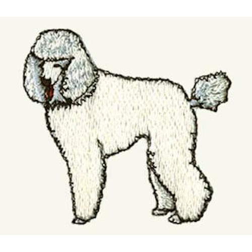 White Poodle Hand Towel