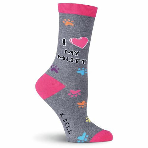 I Love My Mutt Socks - Ladies