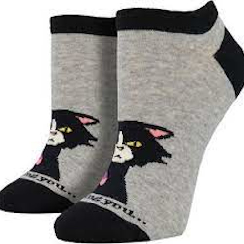 Ladies Cat Ankle Socks
