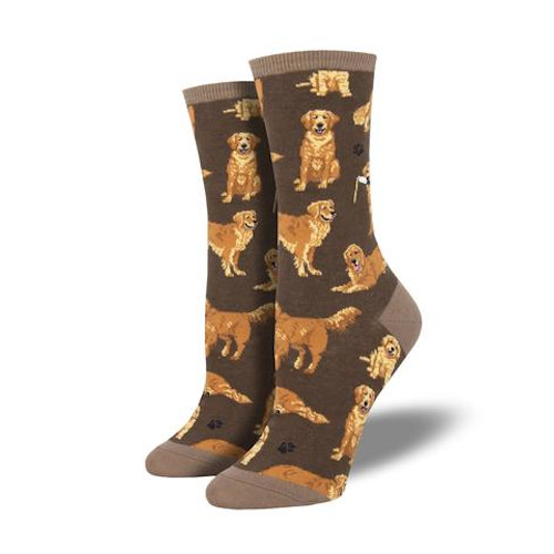 Ladies Golden Retriever Socks