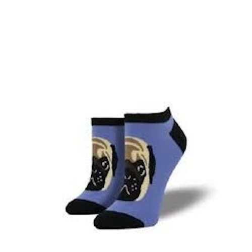 Pug Ankle Socks - Ladies