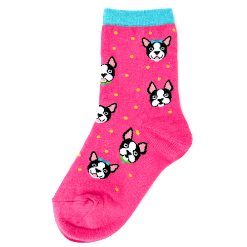 Youth Size Boston Terrier Socks