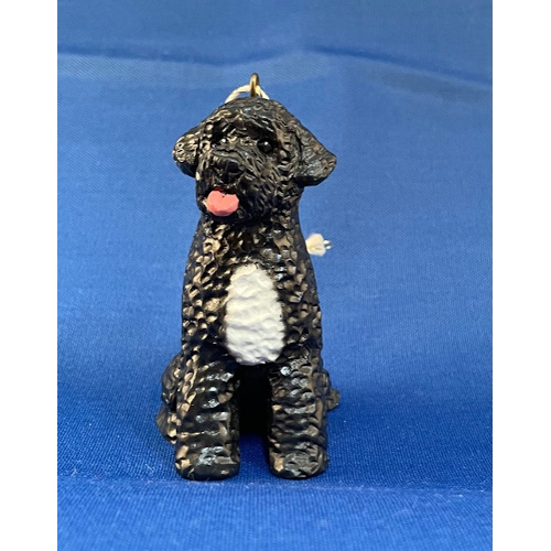 Black Portuguese Water Dog Ornament