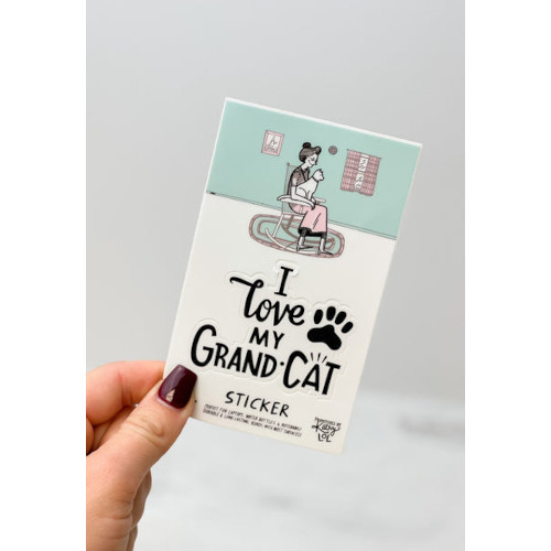 Love My Grand-Cat Sticker