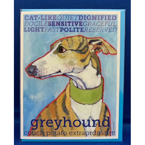 Greyhound Stationary Card